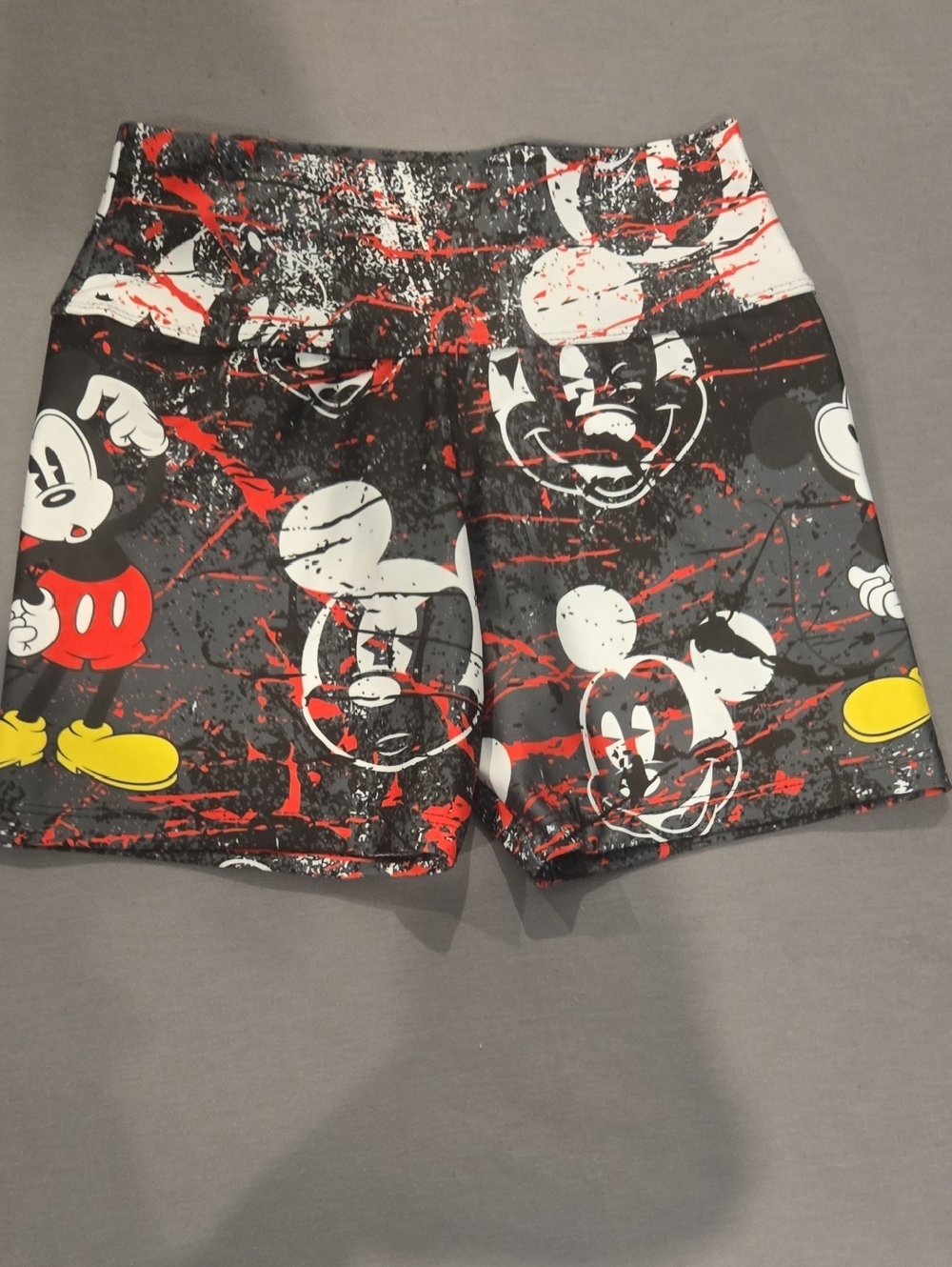 Mickey Mouse‎ Graphic Swim Shorts - Black, Red, Yellow